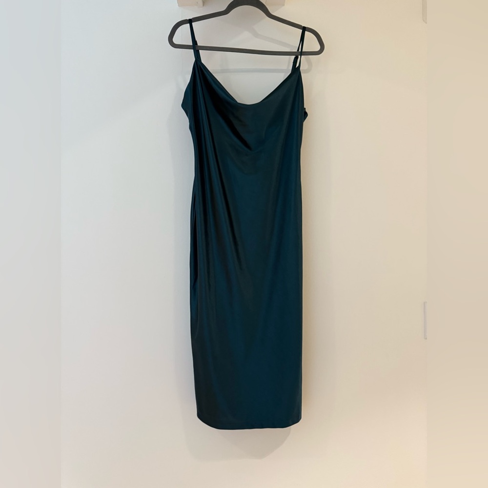 Elegant Teal Slip Dress